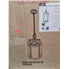 Image 2 : Chrome Pendant Light w/ Half Opal Glass
