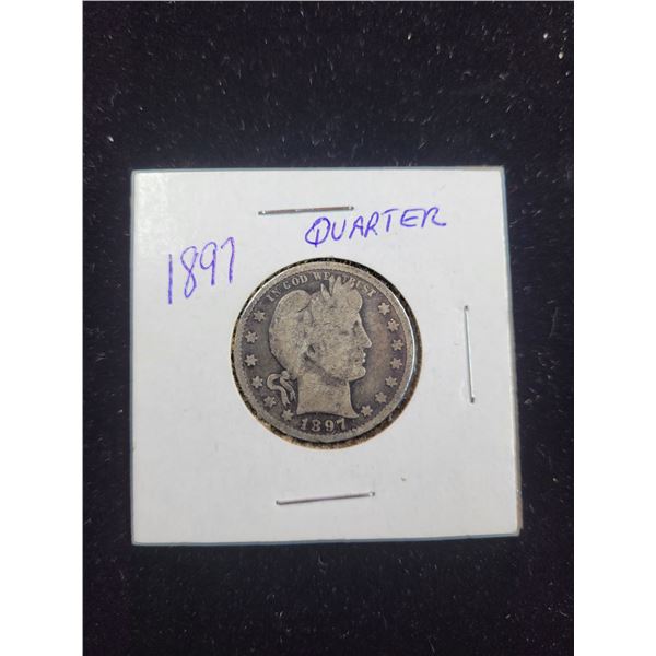1897 USA Silver Quarter