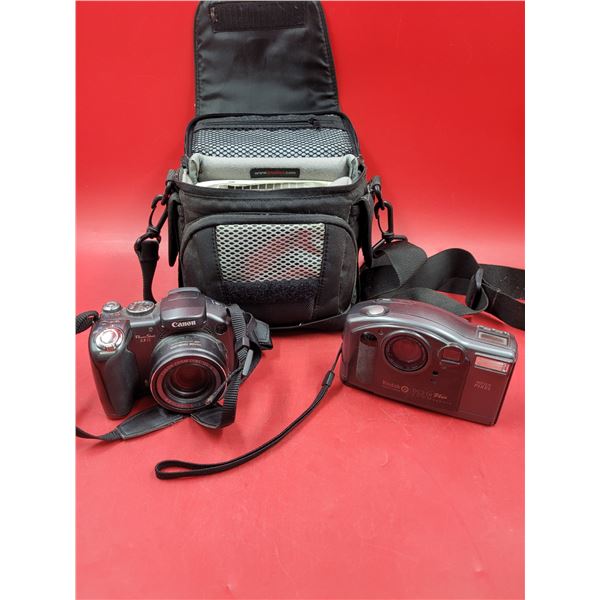 Camera Lot w/ Canon PowerShot S3IS & Kodak DC210 Plus Zoom Camera