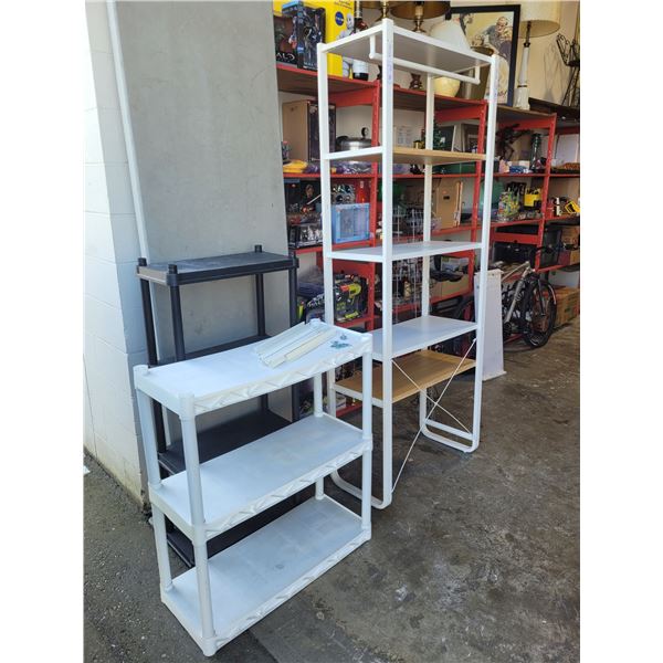 3 Shelving Units