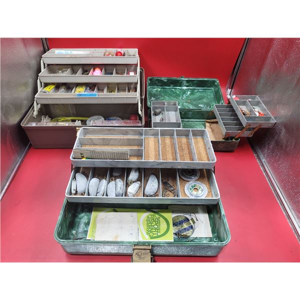 3 VTG Tackle Boxes Full of Fishing Gear