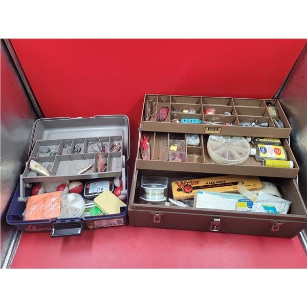 2 VTG Tackle Boxes Full of Fishing Supplies