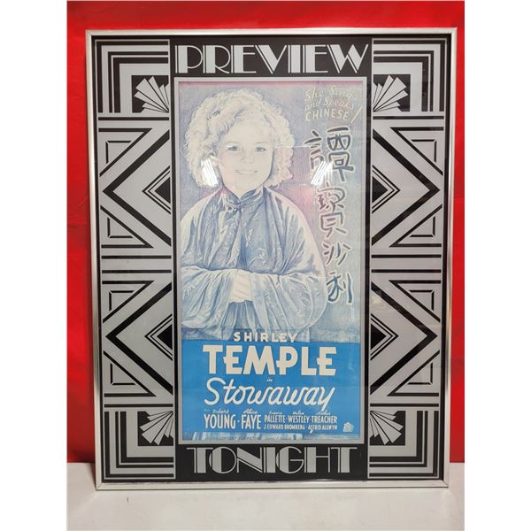 VTG Shirley Temple Advertising Mirror