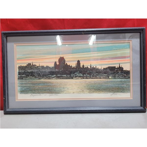 Signed Cityscape Painting