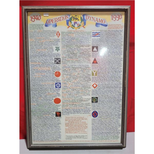 British Framed Poster