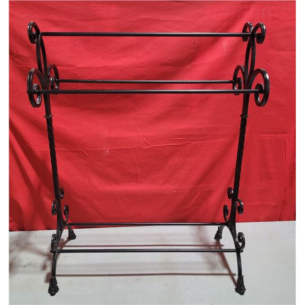 VTG Wrought Iron Blanket Rack
