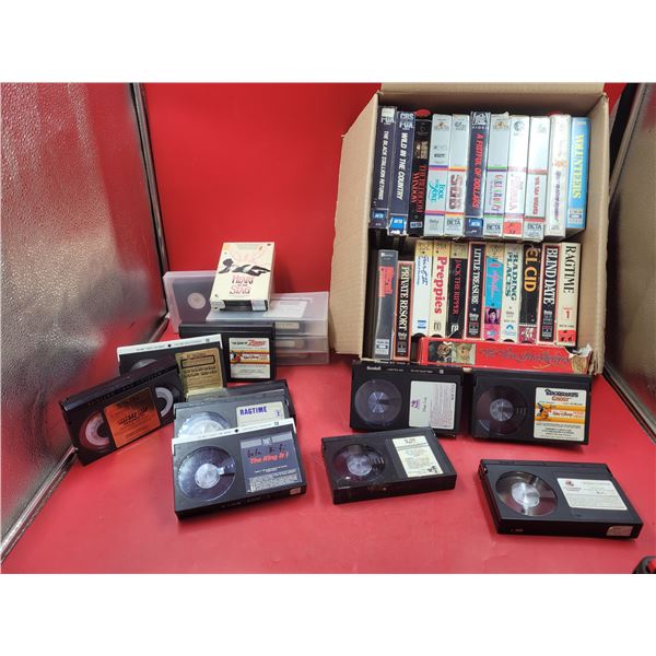 Lot of Betamax Tapes