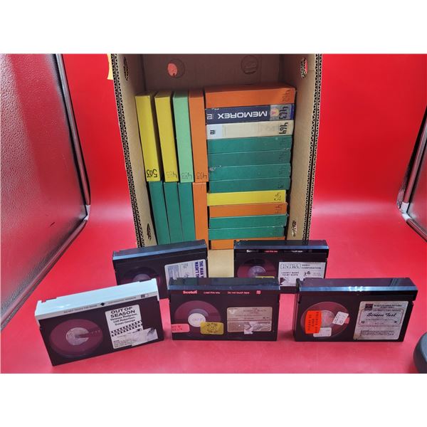 Lot of Betamax Tapes