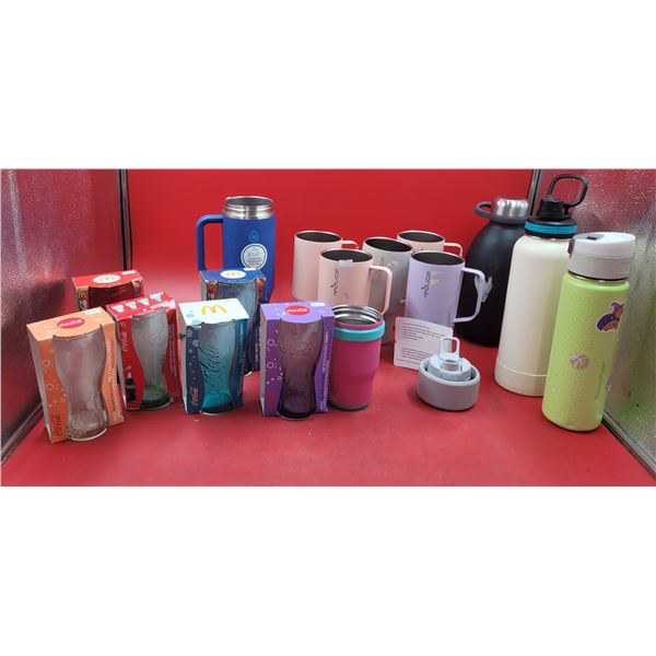 Lot of Stainless Steel Drink Tumblers