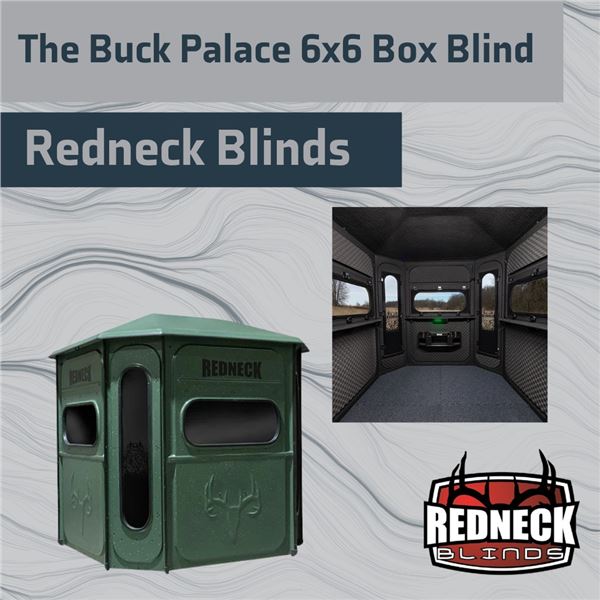 Buck Palace 6x6 Box blind by Redneck Blinds