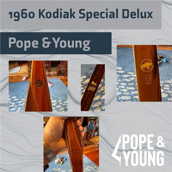 Historic Pope and Young Musuem Bow - 1960 Kodiak Special Deluxe