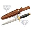 Image 1 : 12.5" BLACK HANDLE RENAISSANCE DAGGER