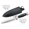 Image 1 : SZCO 9" BLACK WOOD BOOT KNIFE