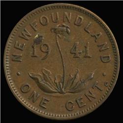 1941 Canada Newfoundland 1c Hi Grade SCARCE (COI-6775)