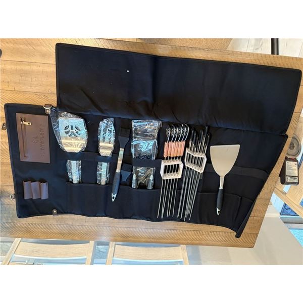 Flint & Flame BBQ set with K bobs spears and Caring Case