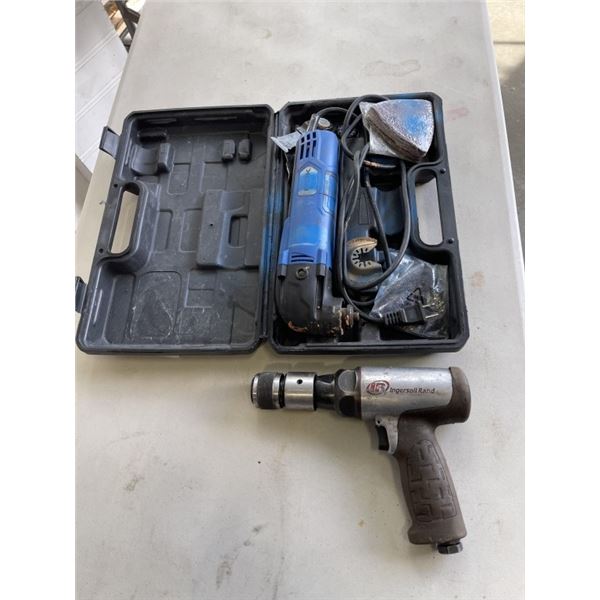 INGERSOL RAND AIR DRILL AND CASED MULTI TOOL
