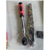 Image 2 : NEW DPNAO SHEATHED KNIVES WITH SHARPENING STONE AND UYECOVE 1/2" DRIVE EXTENDABLE RATCHET WRENCH
