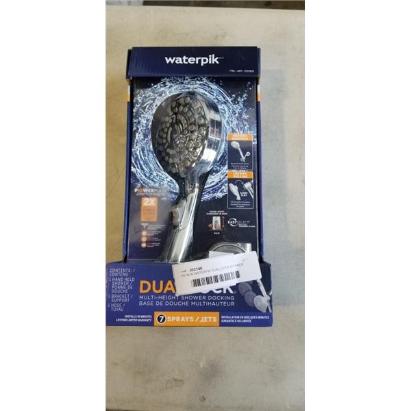 AS NEW WATERPIK DUAL DOCK SHOWER HEAD