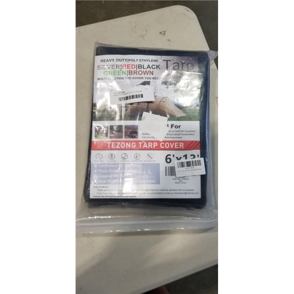 HEAVY DUTY BLACK POLY ETHYLENE TEZONG TARP COVER