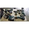 Image 2 : 6PC MAKITA 18V POWER TOOL SET WITH BATTERIES AND CHARGERS, ALL WORKING