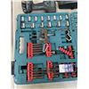 Image 5 : MKIAT IMPACT AND DRILL SET WITH ONE BATTERY AND CHARGER, AND PARTIAL MAKITA BIT SET