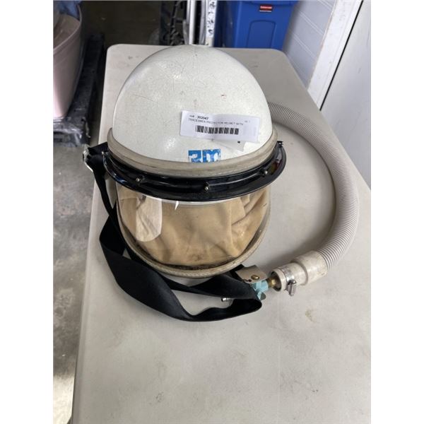 TRADESMEN PROTECTOR HELMET WITH NECK PROTECTOR AND AIR INTAKE