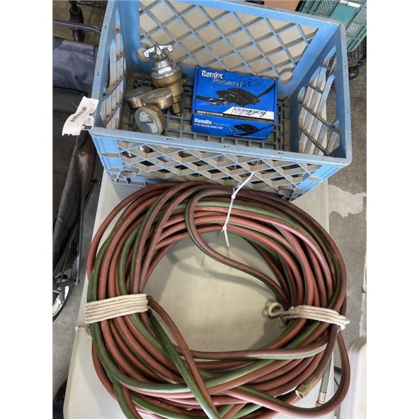 BIN OF HOSES AND GAUGES