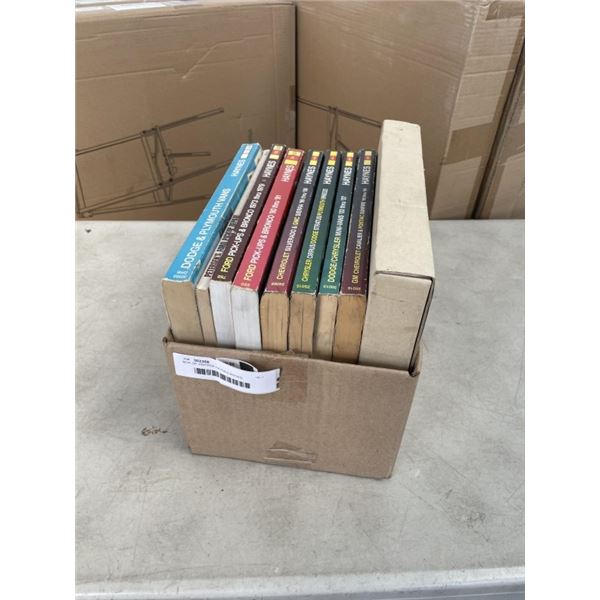BOX OF VINTAGE HAYNES BOOKS