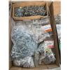 Image 3 : 3 TRAYS OF ASSORTED SCREWS, NAILS, NUTS AND BOLTS, ETC