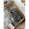 Image 4 : 3 TRAYS OF ASSORTED SCREWS, NAILS, NUTS AND BOLTS, ETC