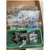 Image 5 : 3 TRAYS OF ASSORTED SCREWS, NAILS, NUTS AND BOLTS, ETC