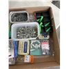 Image 3 : 3 TRAYS OF ASSORTED SCREWS, NAILS, NUTS AND BOLTS, ETC