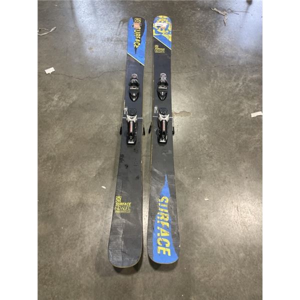 SURFACE 184CM NEW LIFE POW SKIS WITH ROSSIGNOL BINDINGS