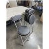 Image 2 : 4 BLACK FLODING STOOLS