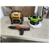 Image 1 : GREENWORKS POLISHER WITH BATTERY, HILTI GUN AND DEWALT RADIO