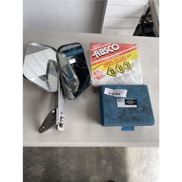 ELECTRONIC IGNITION ANALYZER AND NEW UNIVERSAL BREAK CABLE AND 2 VEHICLE SIDE MIRRORS