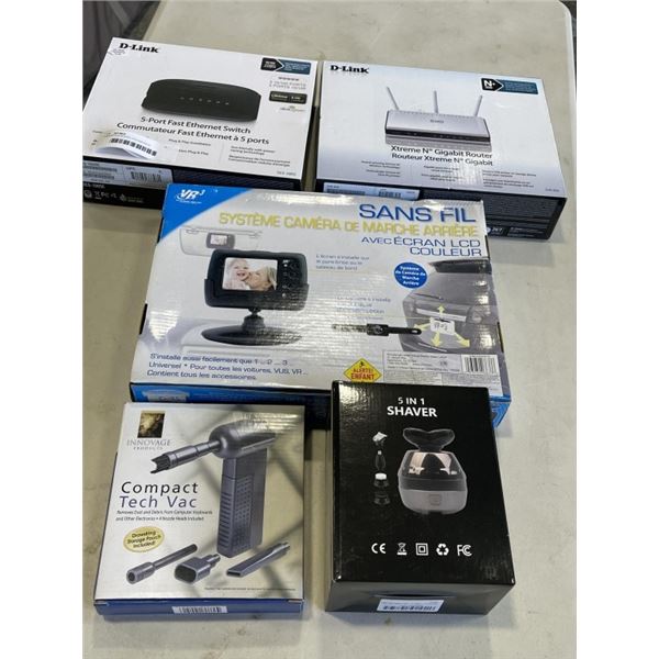 ASSORTED BOXED HOUSEHOLD ELECTRONICS