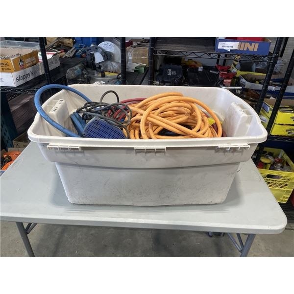 TOTE OF AIR HOSES