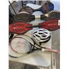 Image 1 : 3 BALANCE BOARDS AND HELMET AND 2 TENNIS RACKETS