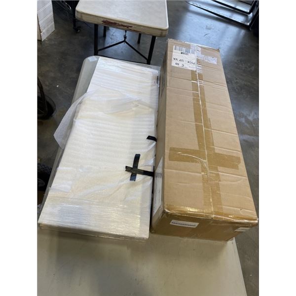 NEW STRUCTUBE TABLE LEGS AND 2 WHITE SHELVES