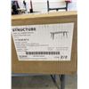 Image 3 : NEW STRUCTUBE TABLE LEGS AND 2 WHITE SHELVES