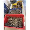 Image 1 : 4 BINS OF DECORATIVE METAL FENCE CAPS