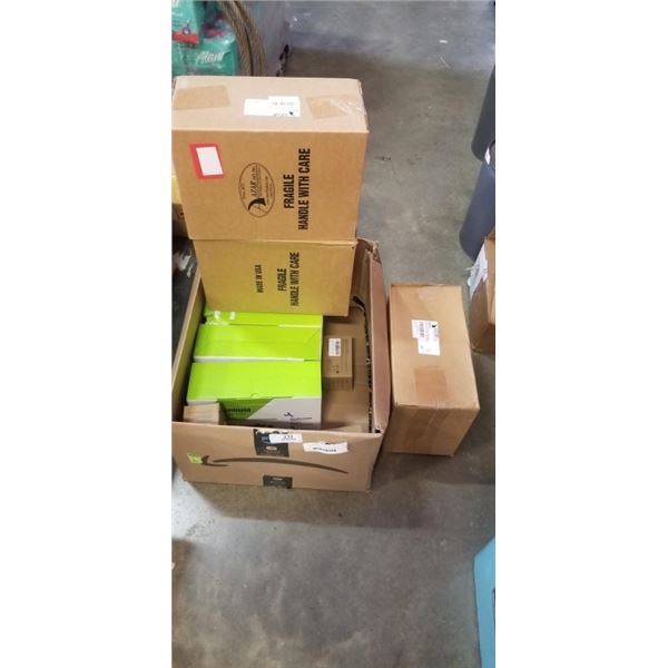 CASE OF INK CARTRIDGES AND 3 THREE TIER BROCHURE HOLDERS