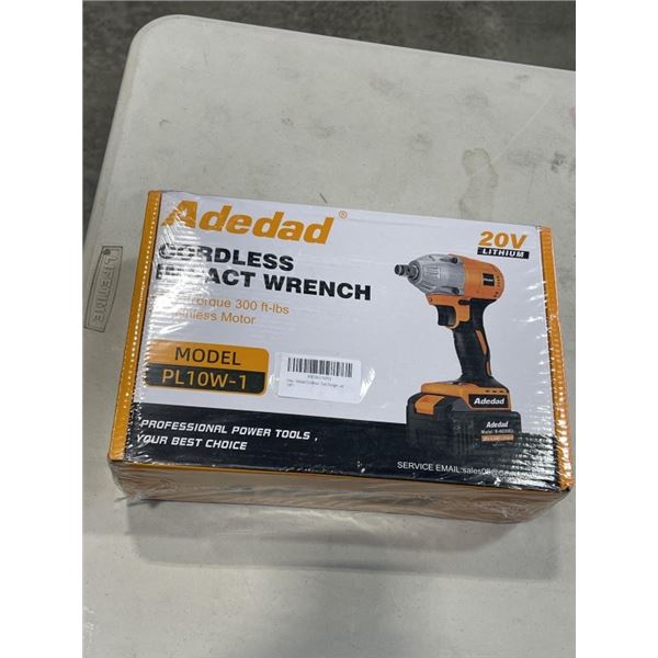 ADEDAD CORDLESS IMPACT WRENCH MODEL PL10W-1