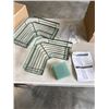 Image 2 : 4 NEW CORNER SHOWER CADDY SETS AND ONE 5PC SHOWER CADDY SET, CORNER SETS ARE DARK GREEN