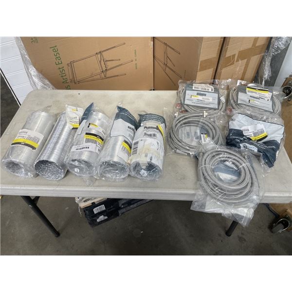5 UNIVERSAL DRYER VENT TUBES AND 5 WASHER HOSES