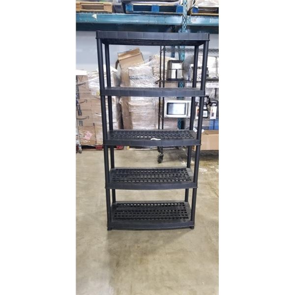 6FT BLACK PLASTIUC SHELF UNIT