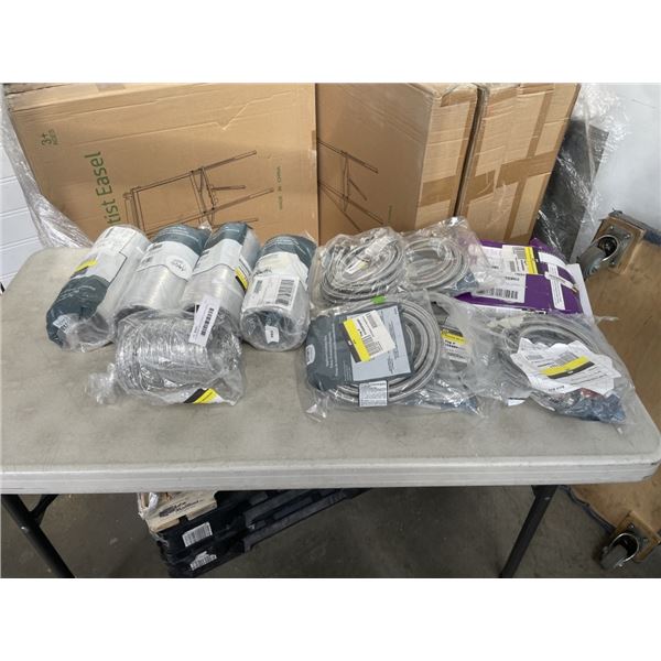 5 UNIVERSAL DRYER VENT TUBES AND 6 WASHER HOSES