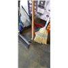Image 3 : ASSORTED BROOMS, SQUEEGIE, AND LOBBY DUST PANS