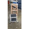 Image 1 : WOODEN AND METAL STEP LADDERS